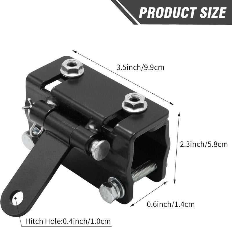 SYOWADA Snowmobile Bumper Hitch, Steel Snowmobile Hitch, Replacement for Ski-Doo, Replacement for Polaris, Replacement for Yamaha, Replacement for Arctic Cat - Image 3